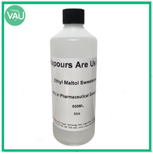Load image into Gallery viewer, ETHYL MALTOL SWEETENER 10% IN PG BASE FOR E-LIQUIDS 10ml - 1ltr

