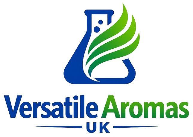 Versatile Aromas UK official blue and green logo, as used on safety data sheets